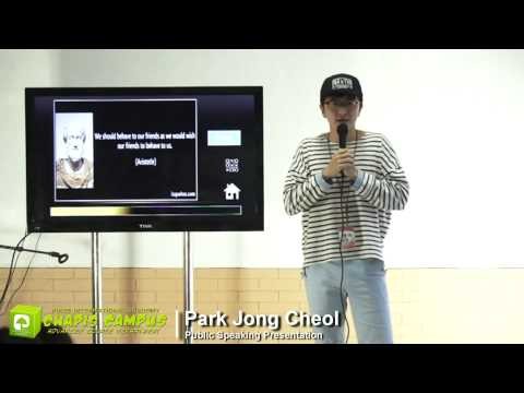 Park Jong Cheol - Pines Public Speaking Presentation