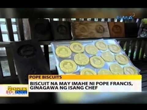 24 Oras: Biscuit na may imahe ni Pope Francis