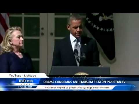 Obama condemns Anti-Muslim film on Pakistan TV
