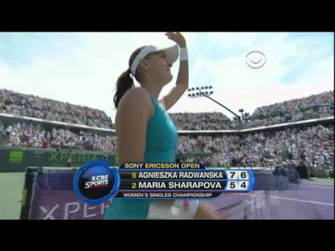 RadwaÅ„ska defeats Sharapova. Miami 2012 final.