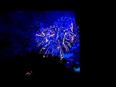 Fireworks over Manufaktura