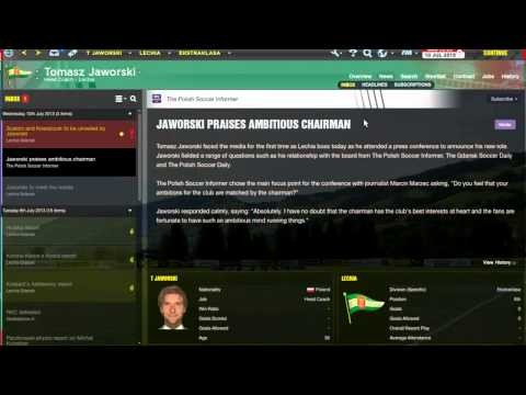 Let's Play: Football Manager 14; Lechia Gdansk fantasy database Episode 2A