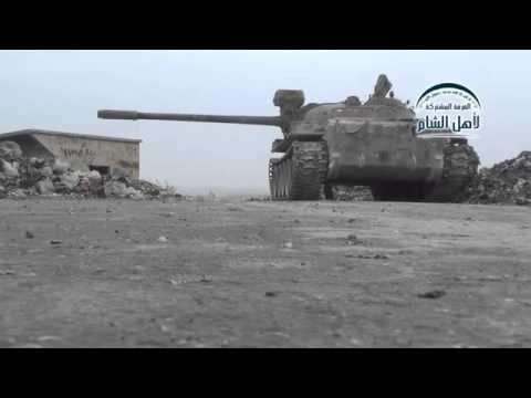 18+ Syria Rebel Tank Clashes With Assad Army Outpost in Sheikh Najjar 9-Mar
