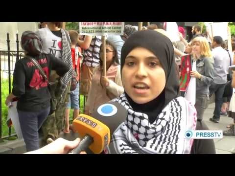 Palestine activists disrupt NY council press conference  7/15/14