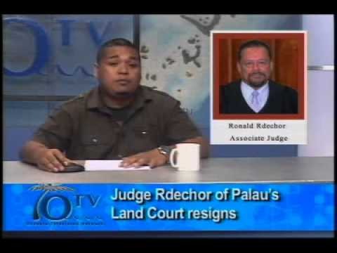 Judge Rdechor Of Palau's Land Court Resigns
