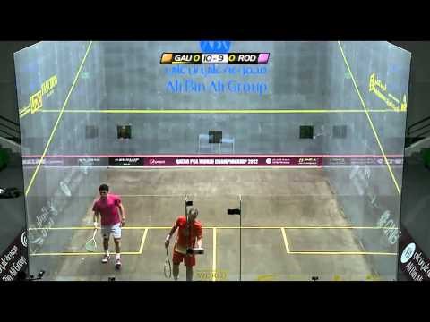 Qatar PSA 2012 Squash WorldChampionship -  Miguel Rodrigez Vs Gregory Gault
