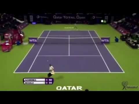 Victoria Azarenka vs Christina McHale . WTA Qatar 2013
