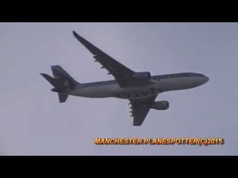 Qatar Airways A330 A7-ACF On QR23 Flying Over Stockport Heading To Manchest