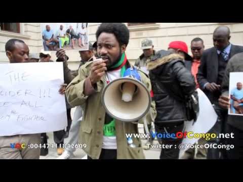 LONDRES: FREE DIOMI SIT-IN !!! KABILA FREE DIOMI NDONGALA AND OTHER POLITIC