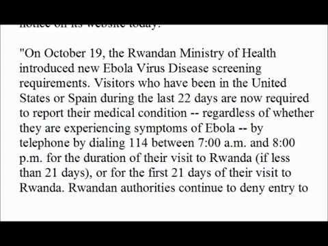 EBOLA: Rwanda screening all visitors from the United States and Spain for E