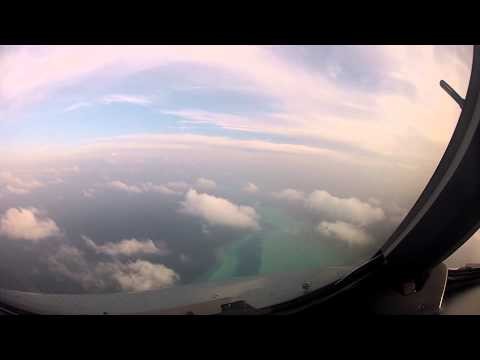 GoPro Hero 3 Black - Landing in Maldives view from the Cockpit - jahut enda