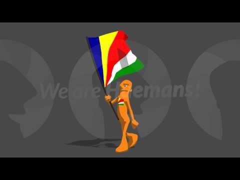 seychelles National Flag Carried By Character Loop