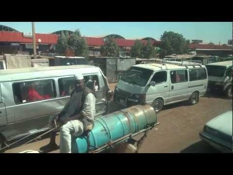 Sudan: Bus Ride from Dongola to Khartoum ãƒ‰ãƒ³ã‚´ãƒ©ã‹ã‚‰ãƒãƒ«ãƒˆã‚¥ãƒ¼ã