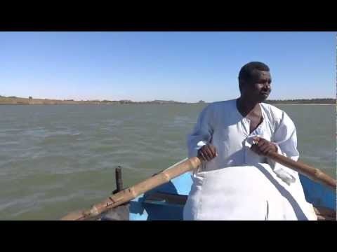 Sudan: Crossing the Nile by Boat in Kamari ã‚¹ãƒ¼ãƒ€ãƒ³: ãƒŠã‚¤ãƒ«ã‚’ãƒœãƒ¼