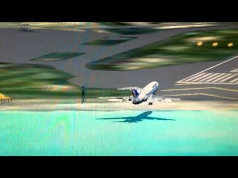 FSX: Boeing 727-200 landing at TNCM.