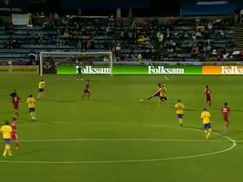 Goal - Sweden vs China 1-0 - International Friendly - 09.07.2012