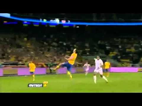 Sweden vs England 4-2 Ibrahimovic AMAZING GOAL !! 14-11-2012