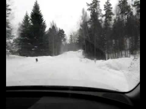 driving in snow Sweden