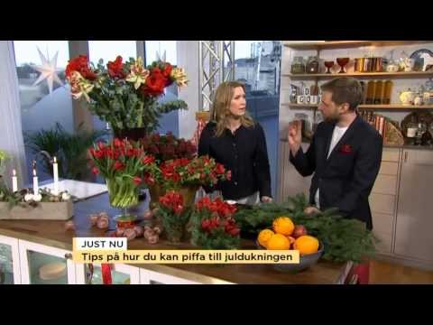 SÃ¥ hÃ¤r dukar du snyggt pÃ¥ julbordet - Nyhetsmorgon (TV4)