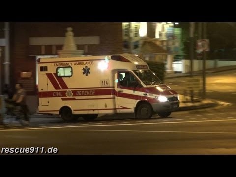Ambulance A114 SCDF Central Fire Station