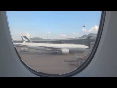 Singapore Airlines A380 Business Class HKG - SIN Sept 2014