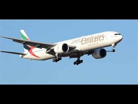 Blissful GE-90's - Emirates 777-36N(ER) Landing Melbourne - [A6-ECM]
