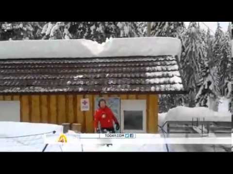 HEAVY Snow On Roof - Avalanche - See Why You Shouldnand#39;t Clear It Yours