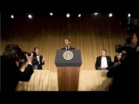 President Obama and Jay Leno at White House Correspondents Dinner