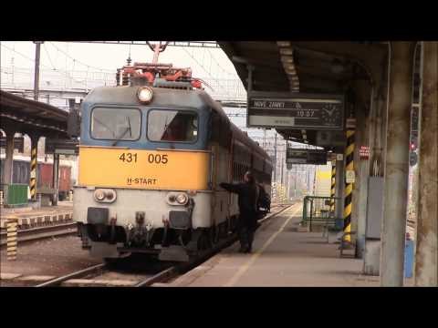 Slovakia Regional Train OS4910 Departs from Sturovo Station 15/Nov/2014 ã‚¹
