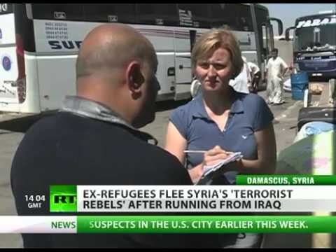 WAR in Syria forces REFUGEES to flee from Syria by FREE SYRIAN ARMY?!