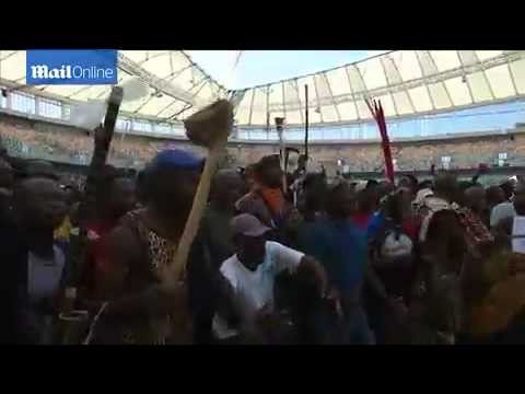 Anti immigrant songs sung by Zulu King's supporters in Durban
