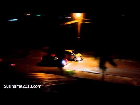 Illegal car race - Paramaribo Suriname