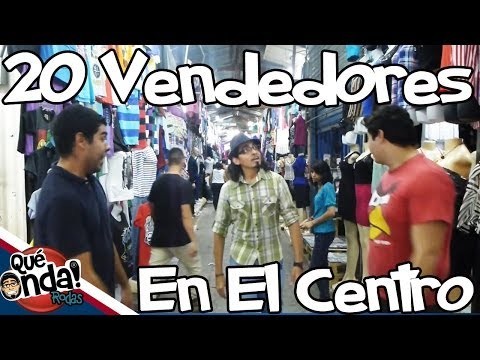 20 Vendedores En El Centro.