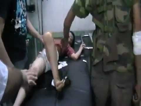 18+ Syria - Assad Army Shells Aleppo Children 7-27-12 Desperate Dictator Bo