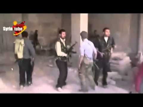 18+ Syria Latest 4-11-2012: Syrian Soldiers move in on so called 'FSA' Radi