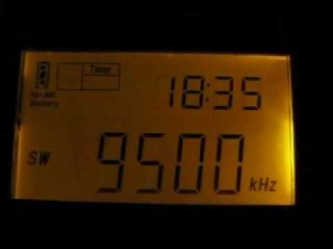 TWR Swaziland 9500 kHz received in Germany on Tecsun PL-380