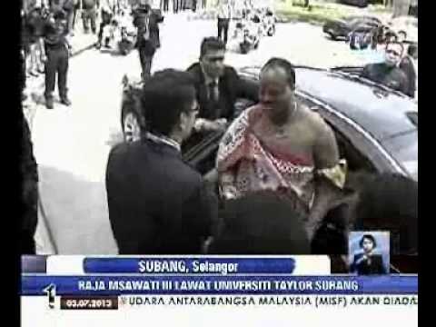 TV1 - King Mswati III Visits Taylor's University (Bahasa Melayu)