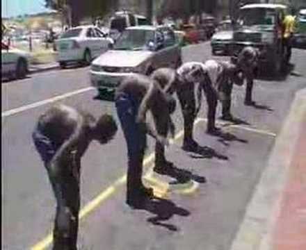 Gumboot Dancers in Cape Town
