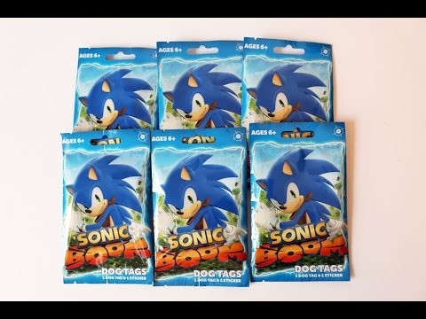 Blind Bag Happy Hour 42 - Sonic Boom Dog Tags and Stickers