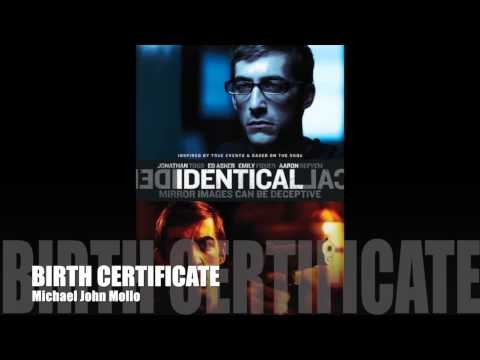Identical Score Album - Birth Certificate - Michael John Mollo