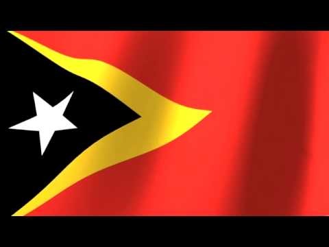 Flag of East Timor - Bandeira de Timor-Leste - Bandeira TimÃ³r Lorosa'e