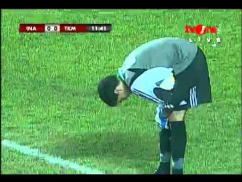 Goal Indah TIMNAS Indonesia bersrang di gawang turkmenistan