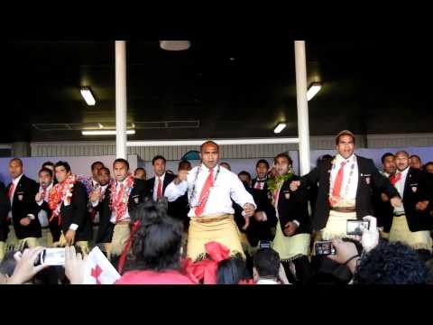 Tonga Sipi Tau at Auckland Airport for Rugby World Cup 2011