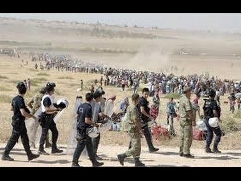 Thousands Of Syrian Kurds Enter Turkey