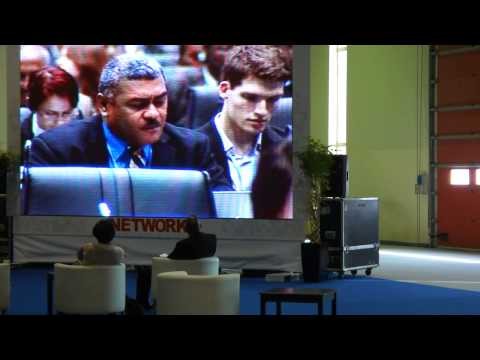 TUVALU Foreign Minister talk vs animal delegates in COP18 DOHA