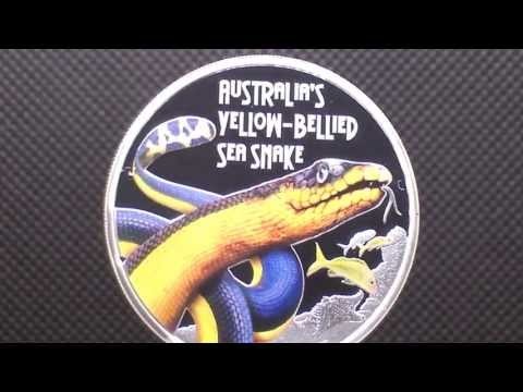 TUVALU 2013 - $1 Deadly & Dangerous - Yellow Bellied Sea Snake