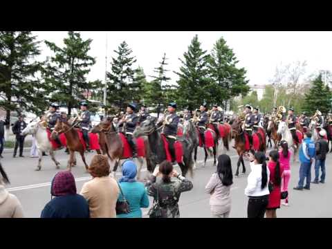 Mounted marching band of Tuva - June 5th Fanfari w Azii
