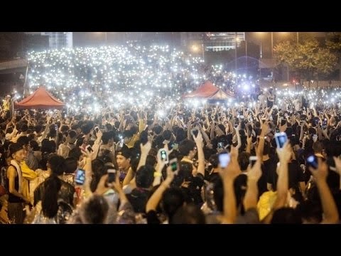 Hong Kong protesters  Demonstrators defiant on National Day