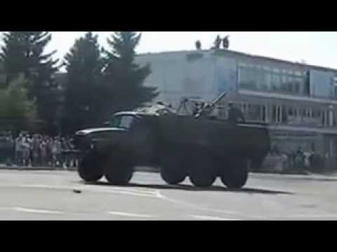 Ukraine War - Cossack battallion parade in Perevalsk