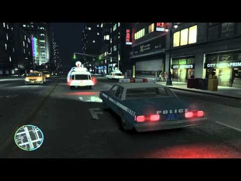 TRIBUTE Ghostbusters in GTA IV Using Ecto-1 -HD-